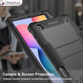 Smūgiams atsparus dėklas planšetei - su kojele (Samsung Tab S6 Lite 10.4 (P610/P615)-S6 Lite 2022 (P613/P619)-Tab S6 Lite 2024 (P625/SM-P620NZAAEUE) Smūgiams atsparus dėklas planšetei - su kojele (Samsung Tab S6 Lite 10.4 (P610/P615)-S6 Lite 2022 (P613/P619)-Tab S6 Lite 2024 (P625/SM-P620NZAAEUE)